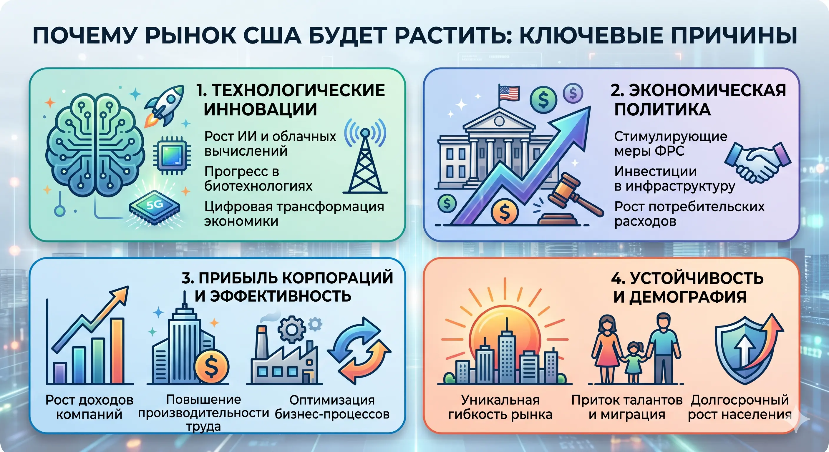 рост экономики в сша