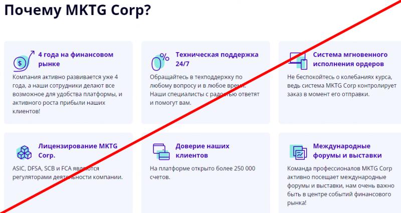 Mktg corp отзывы клиентов