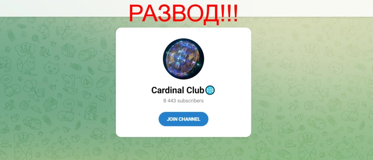 Cardinal club отзывы — телеграмм канал