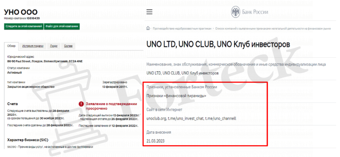 UNO CLUB (unoclub.org) разоблачение сайта мошенников!