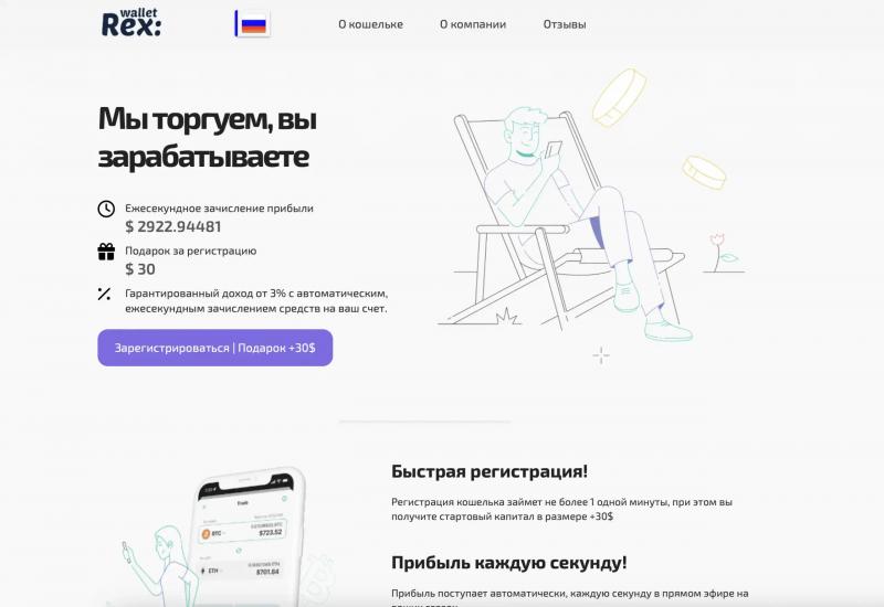 Как легко и просто потерять свои вложения с Rex Wallet?