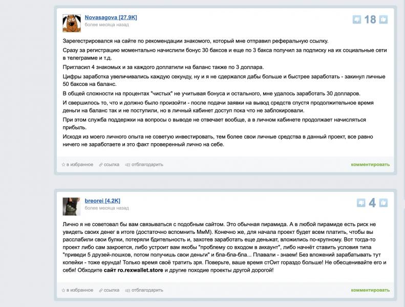 Как легко и просто потерять свои вложения с Rex Wallet?